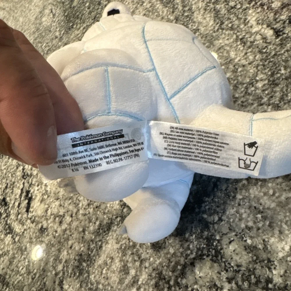 2017 Pokemon Center Original Alolan Sandshrew Poke Plush 8 Inch US Authentic